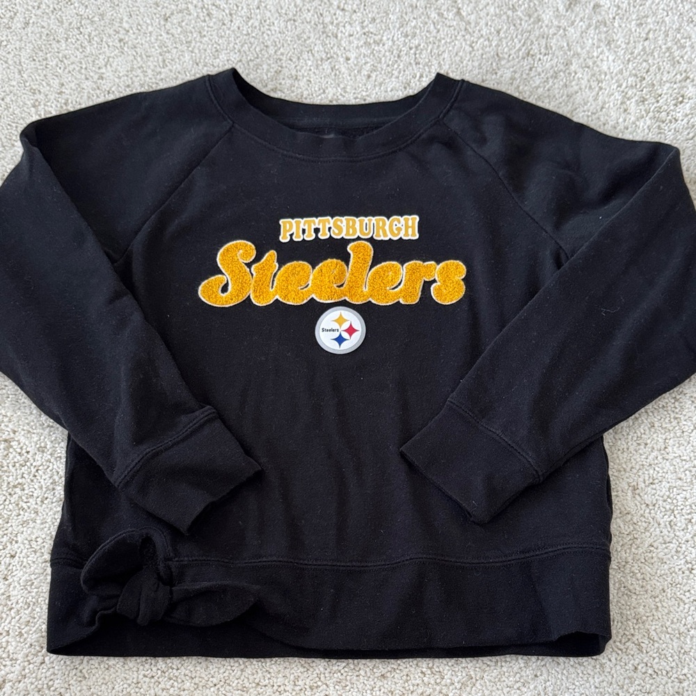 NFL Black and Gold Pittsburgh Steelers Girls Sweatshirt